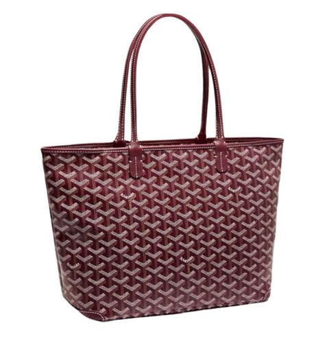 goyard artois burgundy|goyard artois tote bag price.